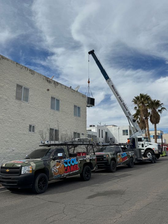 Rooftop HVAC unit installed by Cool Camel at a commercial building